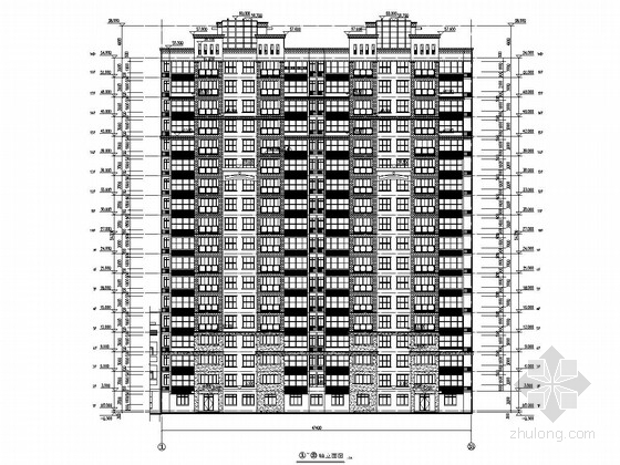 住宅框剪建筑资料下载-9800平18层框剪结构住宅楼建筑结构施工图