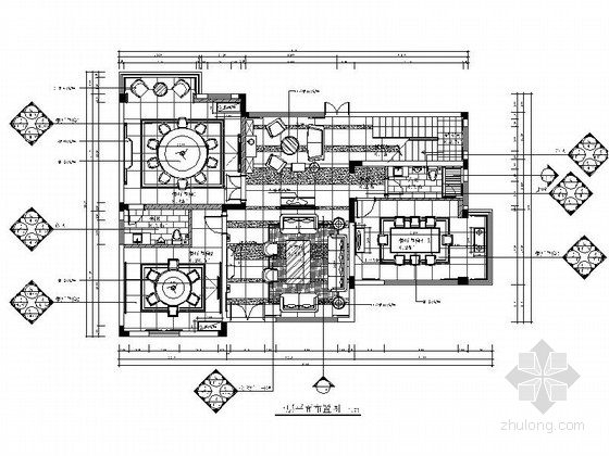 公司餐厅CAD资料下载-[原创]上市公司设计作品高档会所室内设计CAD施工图（含效果图）