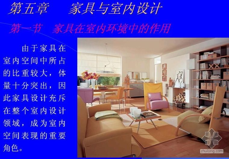 住宅客厅室内设计平面图资料下载-家具与室内设计