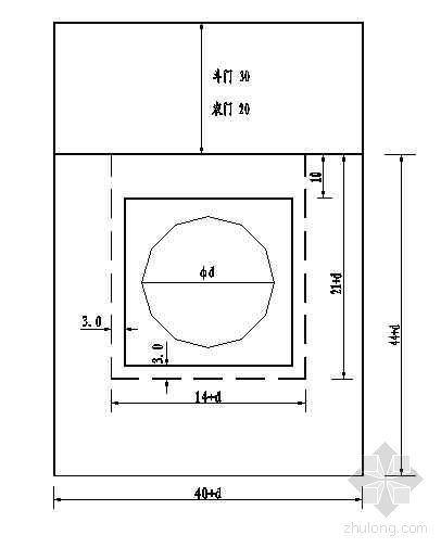 简易斗农门典型设计图-水利工程图纸-筑龙水利工程论坛