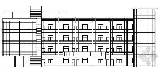 4层砌体结构cad教学楼资料下载-某四层中学教学楼建筑方案图