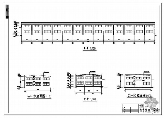 酒厂包装车间设计施工图资料下载-重庆某包装车间建筑结构图