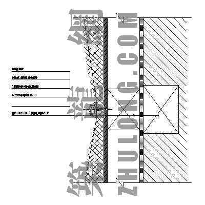 墙面构造节点图资料下载-人造革整体墙面节点图