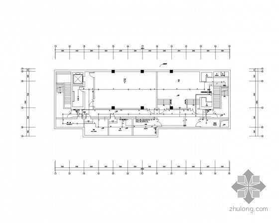 [上海]知名展览馆全套弱电施工图纸（含楼宇监控、电子巡查、信息发布系统）-地下层消防平面图