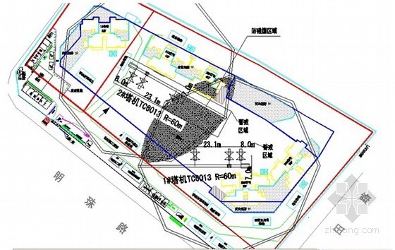 群塔作业施工防碰撞方案资料下载-[广东]安置房工程塔吊防碰撞施工方案