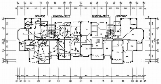 5层住宅楼图纸横道图资料下载-某五层住宅楼电气图纸