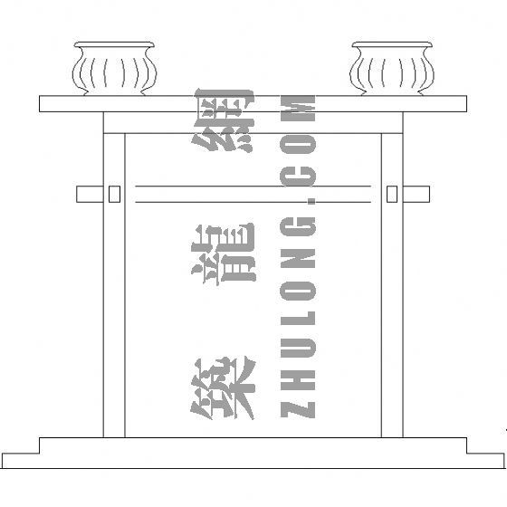 休息长廊结构详图资料下载-云南某休息长廊大样图