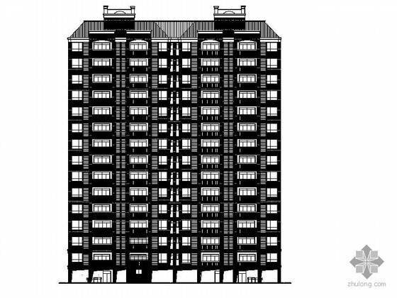 砌体住宅建筑施工图资料下载-某十五层住宅建筑施工图
