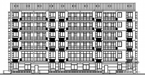 六层花园洋房施工图资料下载-花园路某六层建筑结构施工图