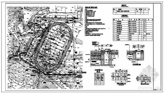 操场防护隔离网施工图资料下载-某中学操场给排水施工图