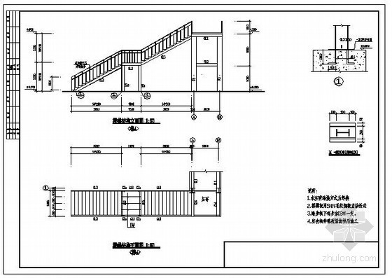 瞭望塔钢结构设计图资料下载-某钢结构天桥结构设计图