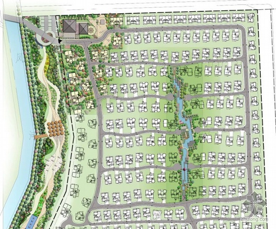 绿城紫薇公馆CAD资料下载-某别墅区公共景观及样板间景观方案