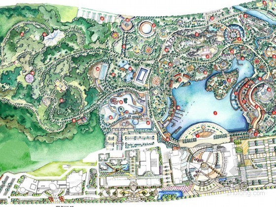 动漫主题公园规划资料下载-[温州]主题公园总体景观规划设计