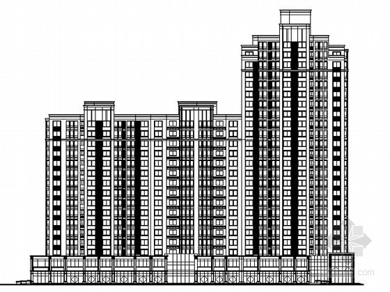 底商住宅楼总图资料下载-某二十四层住宅楼建筑施工图