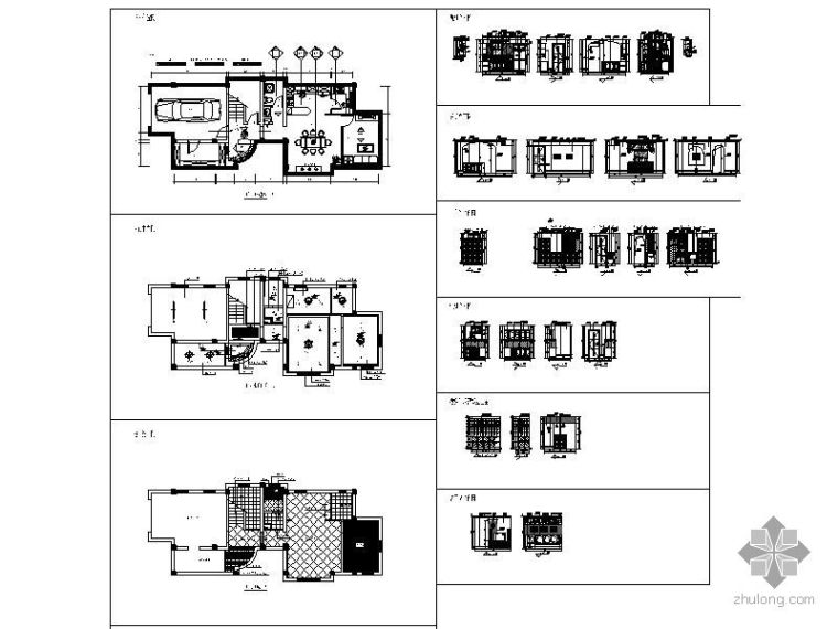 [大连]某三层别墅美式装修施工图_4