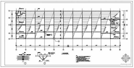 二层钢结构楼梯图纸资料下载-威海某两层钢结构车间图纸