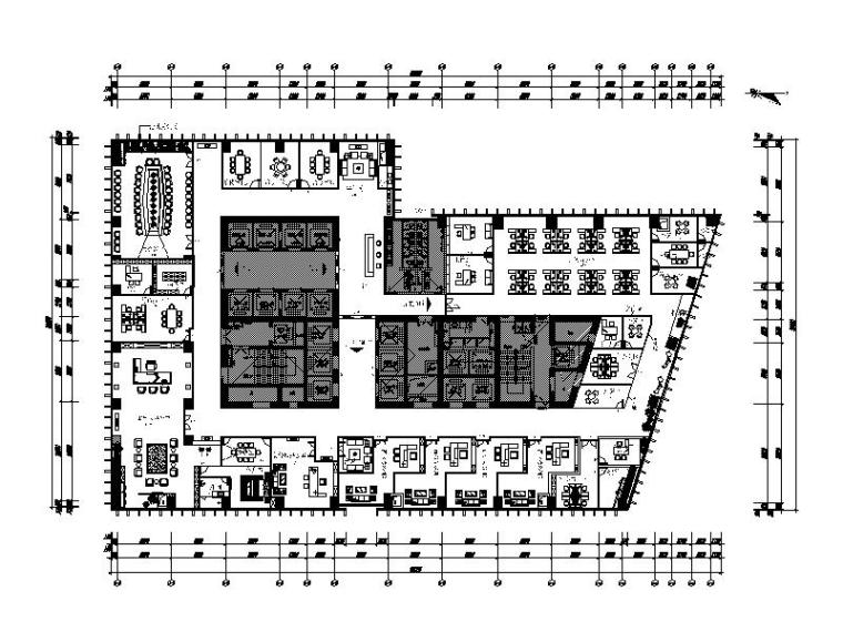 办公空间档案室案例资料下载-[重庆]现代时尚大气办公室设计施工图（含效果图）