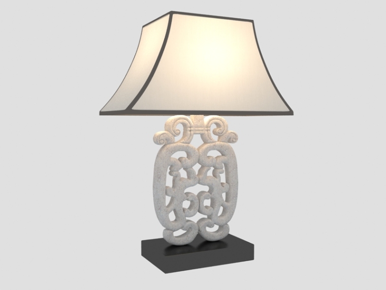 个性台灯3D模型资料下载-现代漂亮台灯3D模型下载