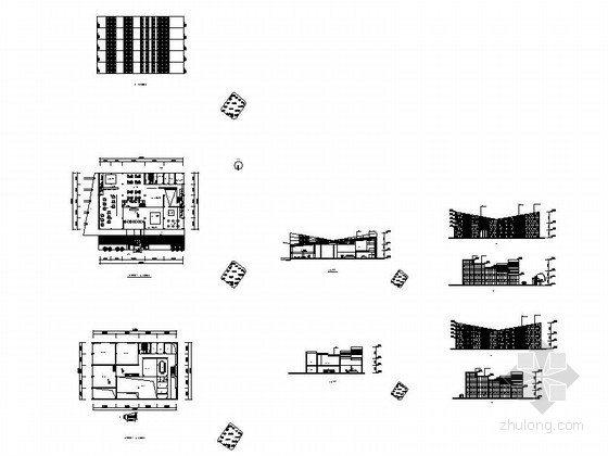 两层递增型售楼中心建筑方案图-两层递增型售楼中心建筑缩略图 