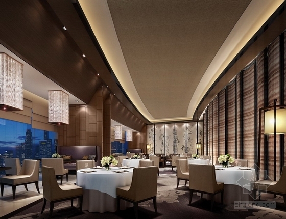 [上海]奢华高档五星级酒店中餐厅装修图（含效果）-宾馆酒店装修-筑龙室内设计论坛