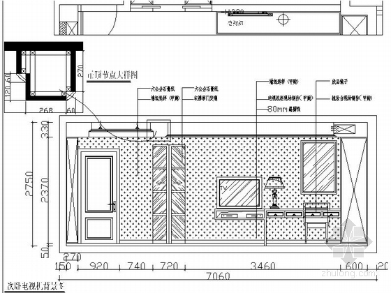 [杭州]西湖美景三室一厅家居住宅CAD施工图
