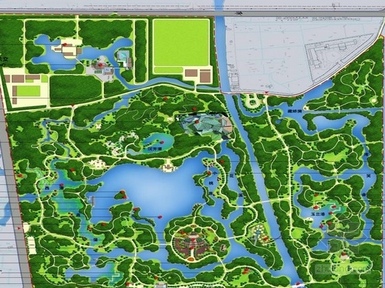 植物景观分区资料下载-[上海]海派园林江南水乡植物园景观设计方案