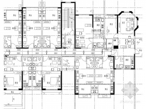 公寓楼给排水资料下载-[河南]高层公寓楼给排水及消防设计施工图（自动喷淋）