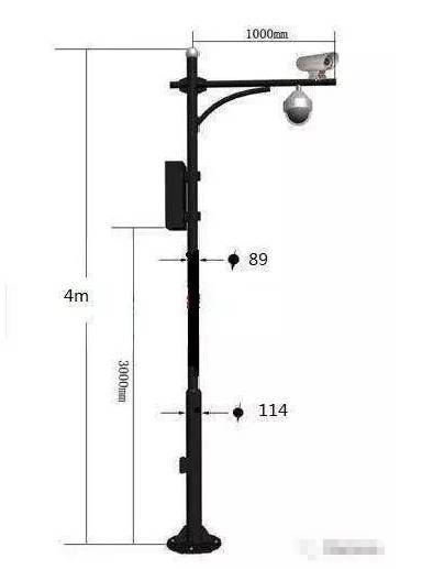 混凝土杆路灯资料下载-有关视频监控立杆的知识都在这里