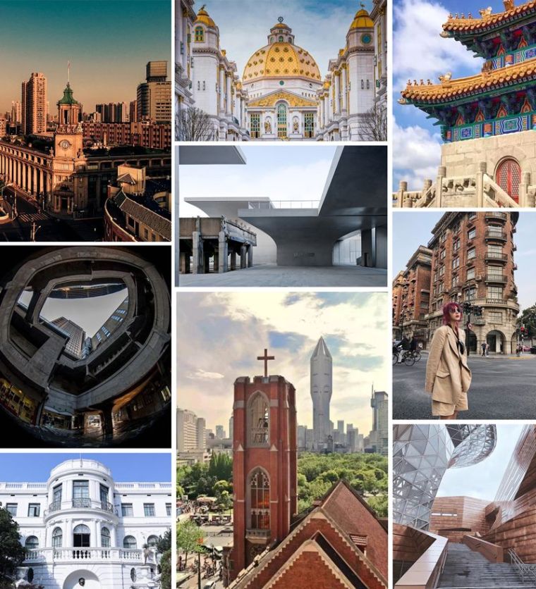 上海西岸美术馆su资料下载-魔都网红建筑地图，最全打卡圣地！