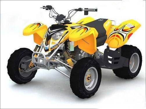 摩托车su模型资料下载-用3ds Max制作四轮摩托车
