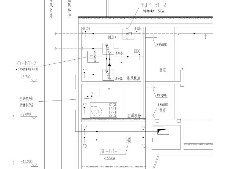 [山东]济南岱宗大街西段路南建筑物内的采暖、通风、空调设计施工图-游泳馆空调施工图1003-Model2.jpg