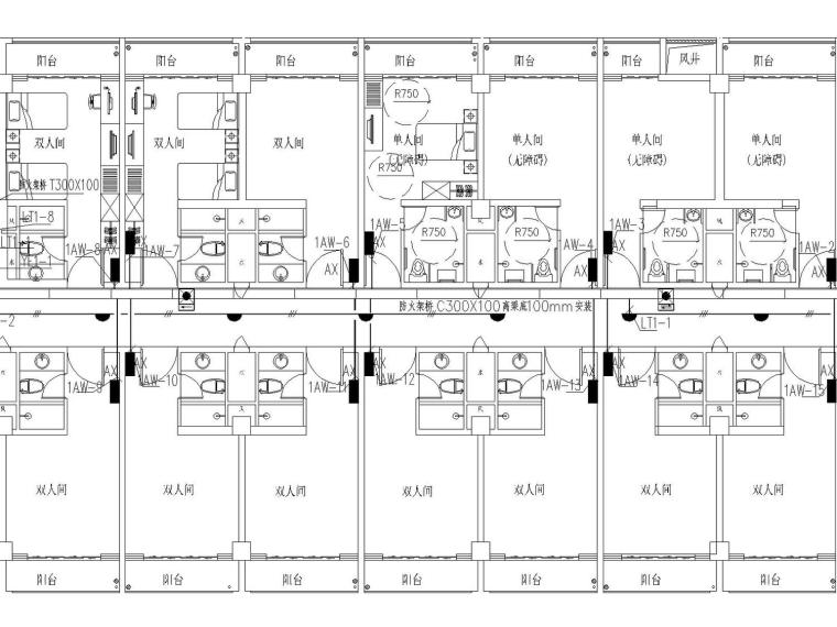 单间公寓cad资料下载-某6层公寓2016年电气施工经典图纸