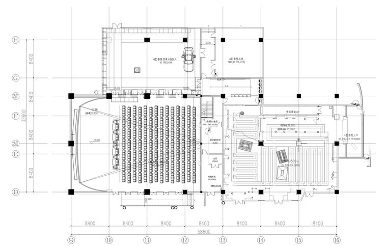 [云南]东南亚风格滇王宫博物馆设计方案文本+扩初图（PDF+CAD）-4D影院展厅