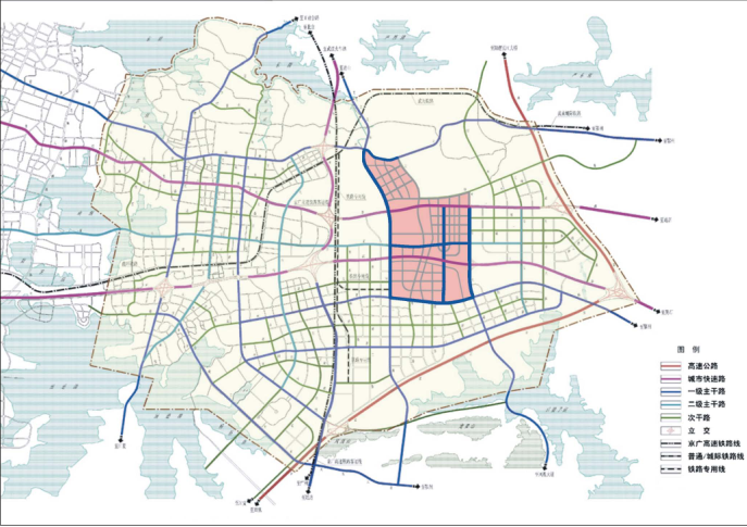 [武汉]科技新城现代服务中心区规划设计方案文本-城市道路肌理