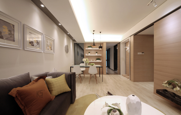 千禧世代小型移动住宅资料下载-​月之华-千禧河畔样板间室内设计方案+完工实景图