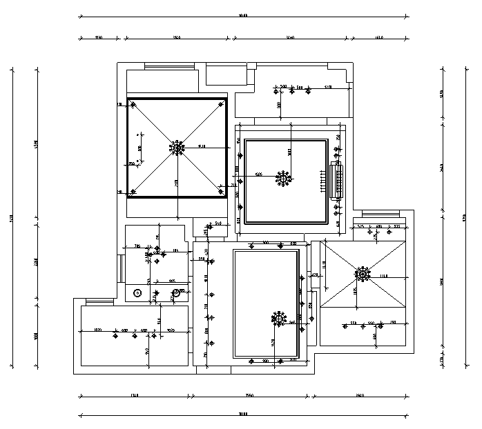 现代简约样板房案例案例资料下载-[江苏]现代简约C户型样板房设计施工图（附效果图）