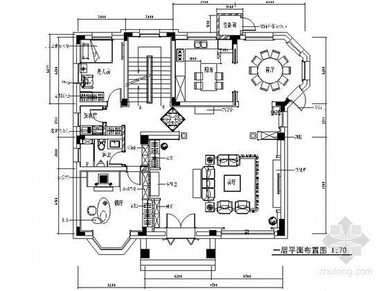 120别墅建筑图资料下载-[原创]精品高级简欧风格两层别墅室内设计装修施工图（图纸全面 力荐！）