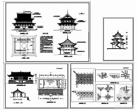 某寺庙古建筑设计方案图-4