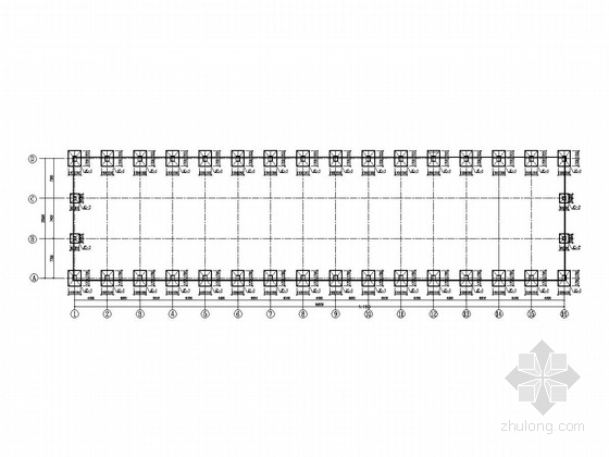 单跨刚结构厂房资料下载-单层门式刚架轻型刚结构厂房施工图 (22X90)