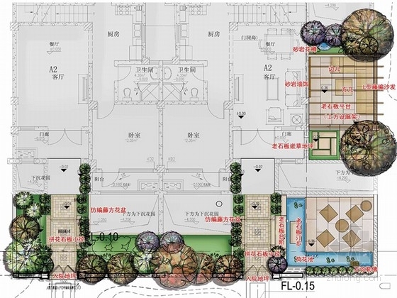 庭院样板房景观设计方案资料下载-[上海]庭院样板房景观设计方案（设计唯美）