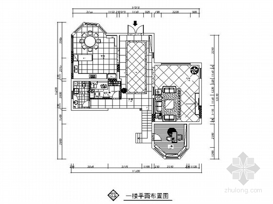 CAD图纸施工装修报价单资料下载-现代大气两层别墅室内装修施工图（含效果图完整报价单）