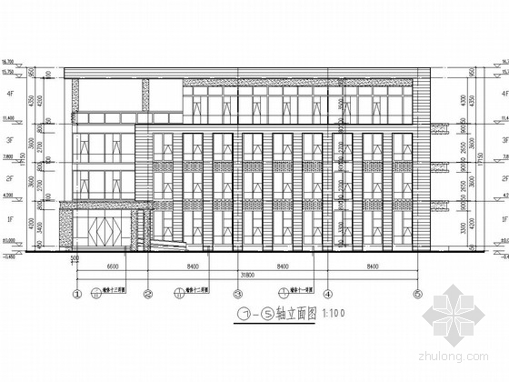 5层楼建筑施工图资料下载-[江苏]四层框架结构软件园办公楼建筑结构施工图