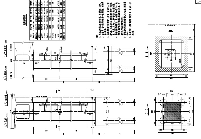 （65+120+65）m三跨三向预应力连续刚构箱梁主桥+预应力T梁引桥工程图纸189张-主梁主墩一般构造图