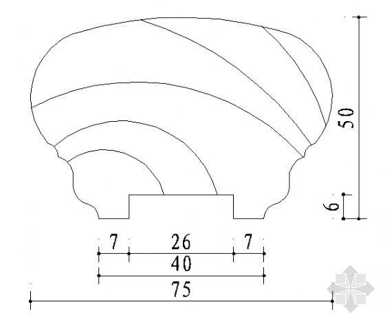 防滑地砖地面详图绘制资料下载-扶手详图31 (绘制细致)