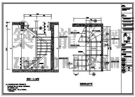 钢结构工程楼梯资料下载-复式钢结构楼梯结构图