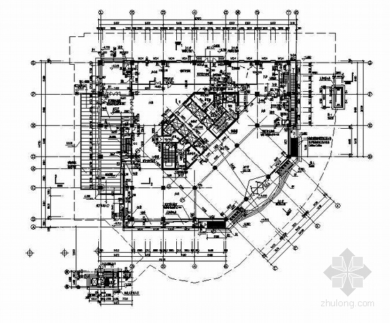 建筑施工图总平面图结构图资料下载-首层平面图(F10建筑施工图)