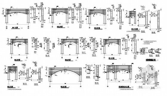 构造大样结构资料下载-弧形梁结构构造大样