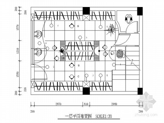 时尚服装店面装修资料下载-欧韩版小型服装店装修图