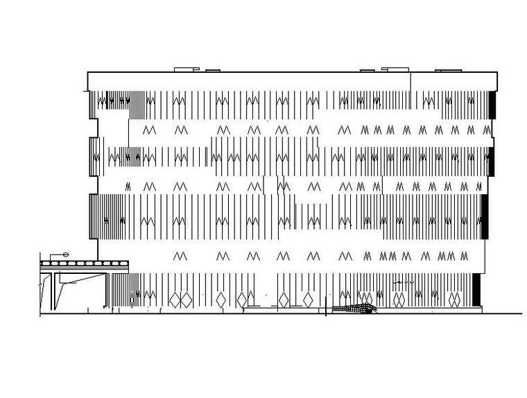 框架式玻璃幕墙建筑资料下载-[成都]高层玻璃幕墙立面SOHO及loft办公楼建筑施工图