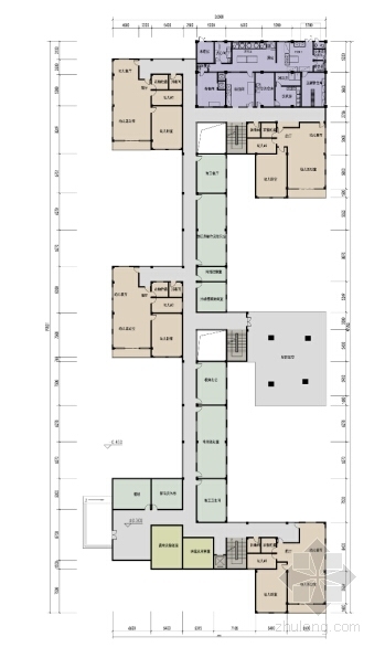 [上海]现代风格住宅小区配套16班幼儿园设计方案文本（2015年图纸）-现代风格住宅小区配套16班幼儿园平面图